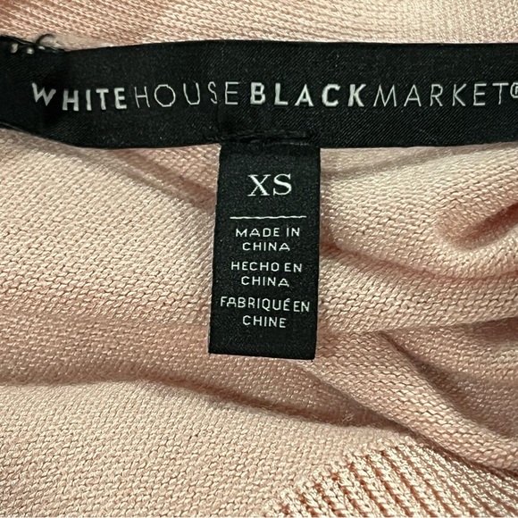 WHBM long sleeve pale pink open long cardigan/ duster - Picture 10 of 12